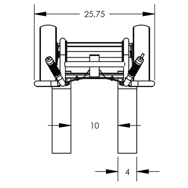 Ezy-Tilt Std, 2-Whl Pallet Truck, Stl Frm