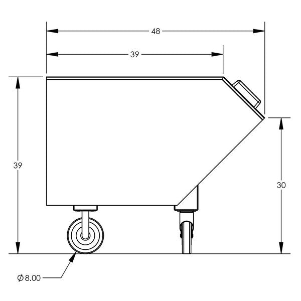 Three-Wheel Single Taper Chip Truck