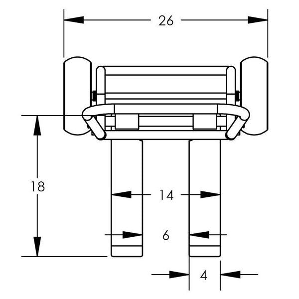 Industrial Hand Truck, Flat Forks, w/Nev