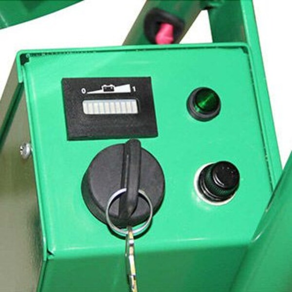 Powered Hand Truck, 800 lb, w/Solid Rubber