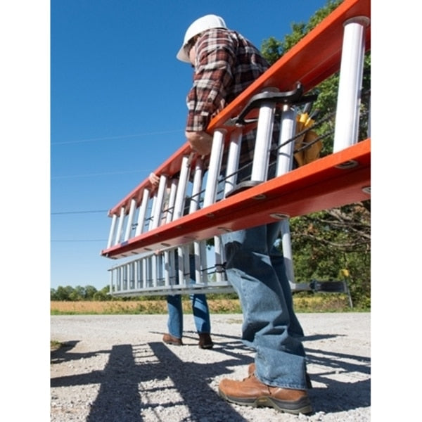 Fiberglass Extension Ladder, 300 lb Load Capacity