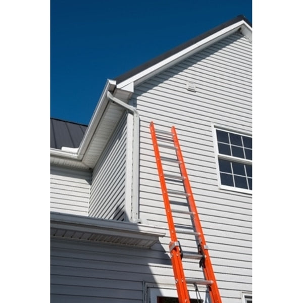 Fiberglass Extension Ladder, 300 lb Load Capacity