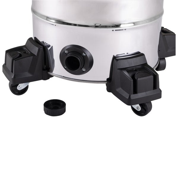 Vacuum, 12 gal Tank Size, Stainless Steel, 2 1/2 in Vacuum Hose Dia., 114 cfm, Corded