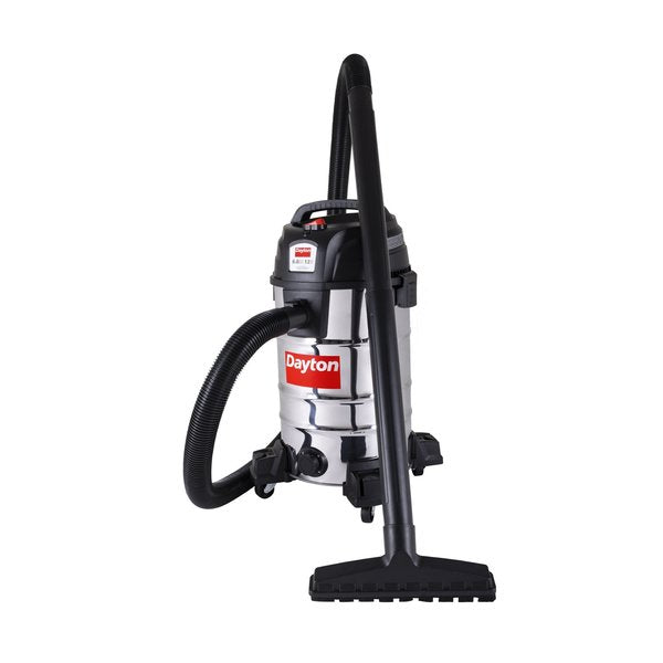 Vacuum, 12 gal Tank Size, Stainless Steel, 2 1/2 in Vacuum Hose Dia., 114 cfm, Corded