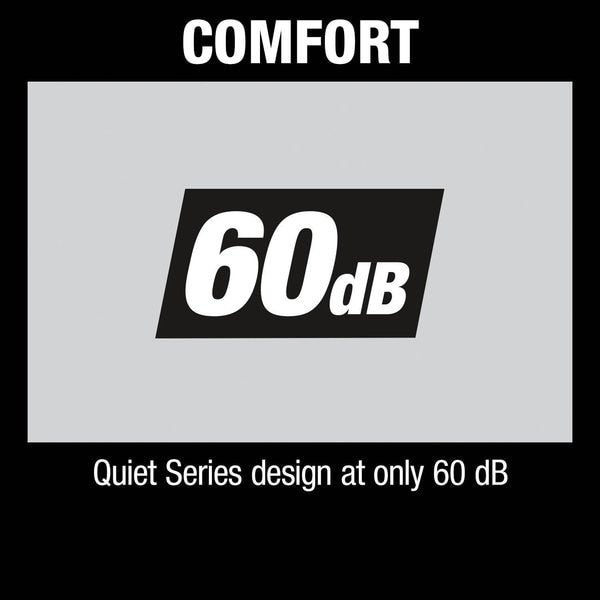 Quiet Series Electric Air Compressor, 1-1/2 HP, 3.0Gal, Oil-Free