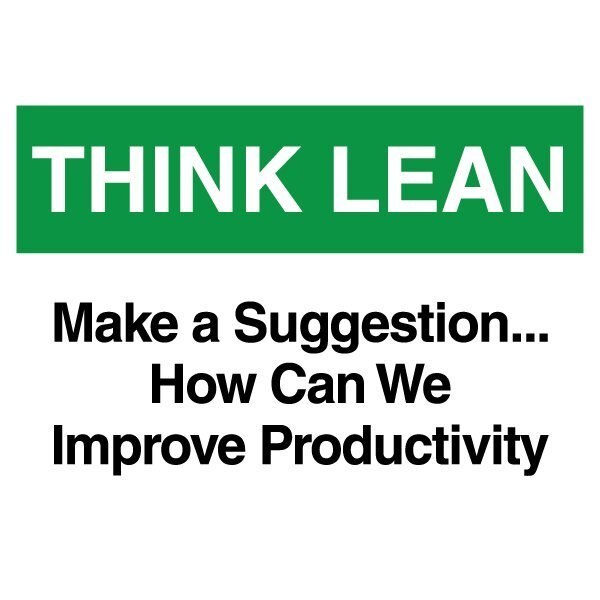 Lean Sign, PVC 10