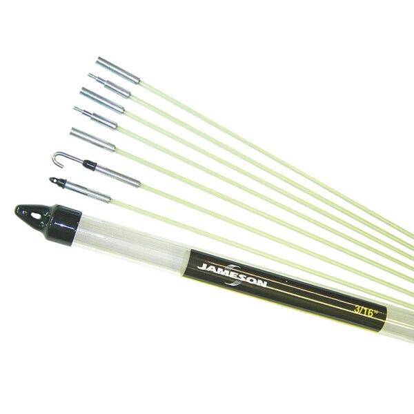 Glow Rod Kit with 10-1/2 Feet of Fiberglass Fish Rod