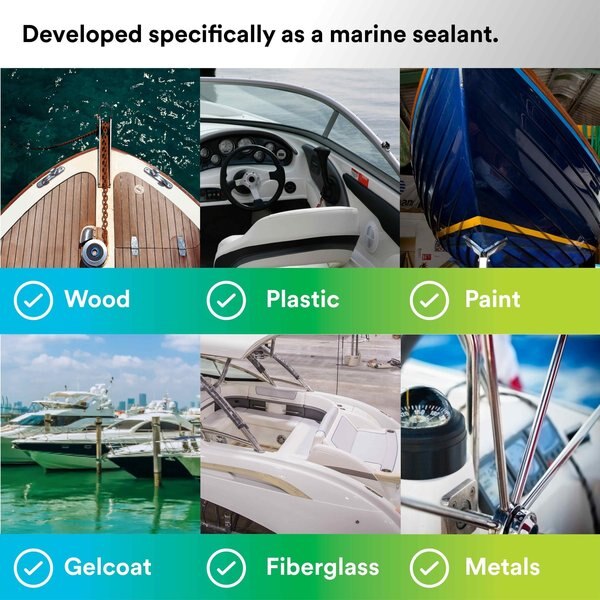 Non-Shrinking Gasket Sealant, 3 oz, White, Temp Range -40 to 190 Degrees F