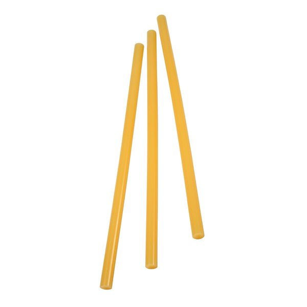 Hot Melt Adhesive, Tan, 1/2 in Diameter, 12 in Length, 35 sec Begins to Harden