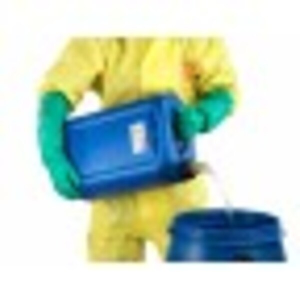 Alphatec Chemical Resistant Gloves, Nitrile, 18 in Length, 22 mil Thickness, L (9), Green, 1 Pair