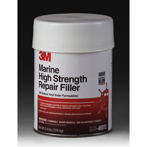 Marine Repair Filler, 1 gal, Can, Grayish Brown, Marine High Strength