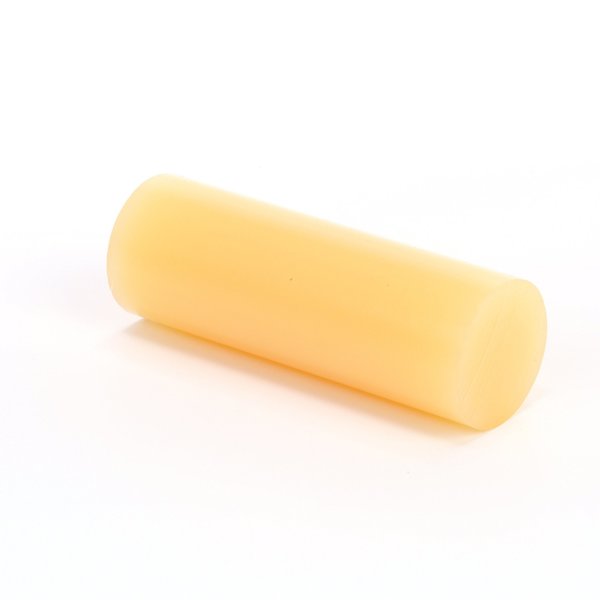 Hot Melt Adhesive, Tan, 1 in Diameter, 3 in Length, 35 sec Begins to Harden
