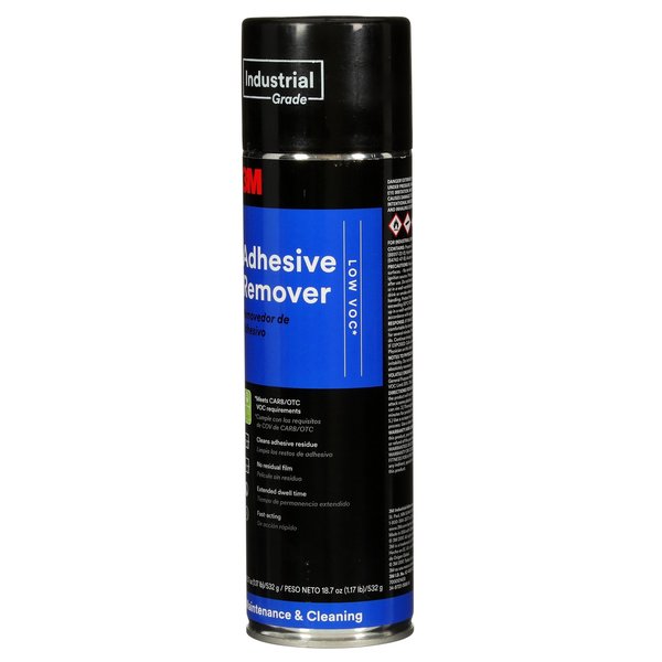 Adhesive Remover, Clear, 18.7 oz, Aerosol Can
