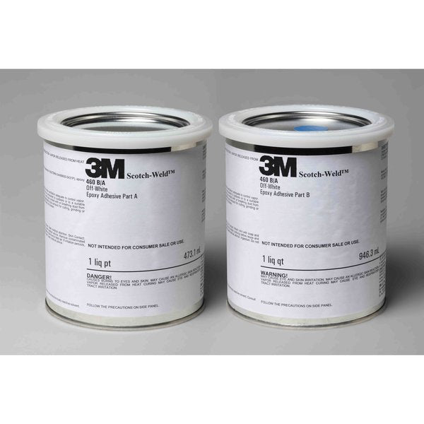 Epoxy Adhesive, 460 Series, Off-White, 2:01 Mix Ratio, 4 hr Functional Cure, Pail