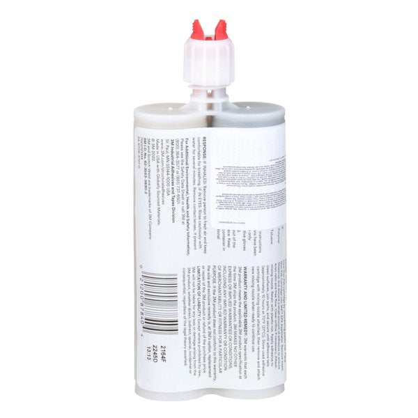 Epoxy Adhesive, DP190 Series, Gray, 1:01 Mix Ratio, 12 hr Functional Cure, Dual-Cartridge