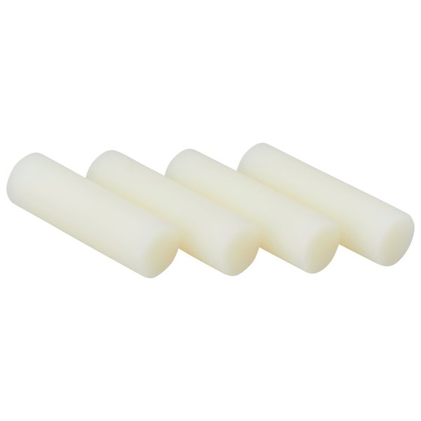 Hot Melt Adhesive, White, 5/8 in Diameter, 8 in Length, 45 sec Begins to Harden
