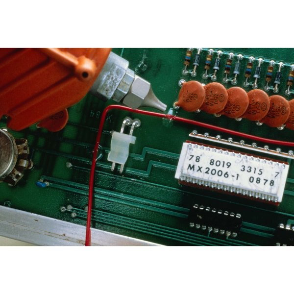 Hot Melt Adhesive, Tan, 5/8 in Diameter, 8 in Length, 30 sec Begins to Harden