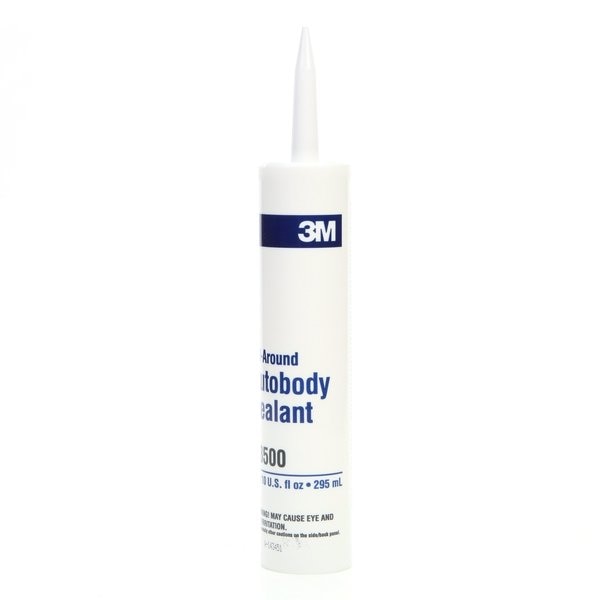 Autobody Sealant, 10.3 oz, Cartridge, White, Synthetic-Elastomer Base, 12 PK