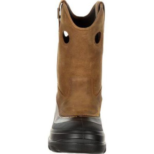 Size 10 Men's Wellington Boot Composite Work Boot, Light Brown
