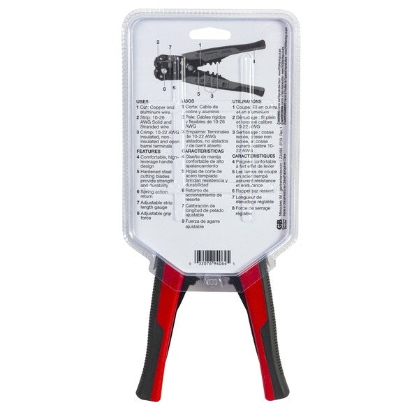 Wire Stripper 8.25 in./Cutter/Crimper wi