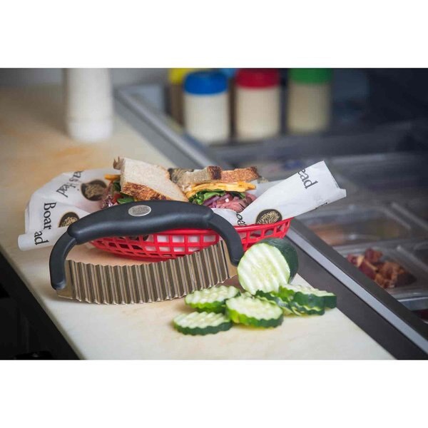 Crinkle Cutter, SS Sngl Blade, Plst Hndl