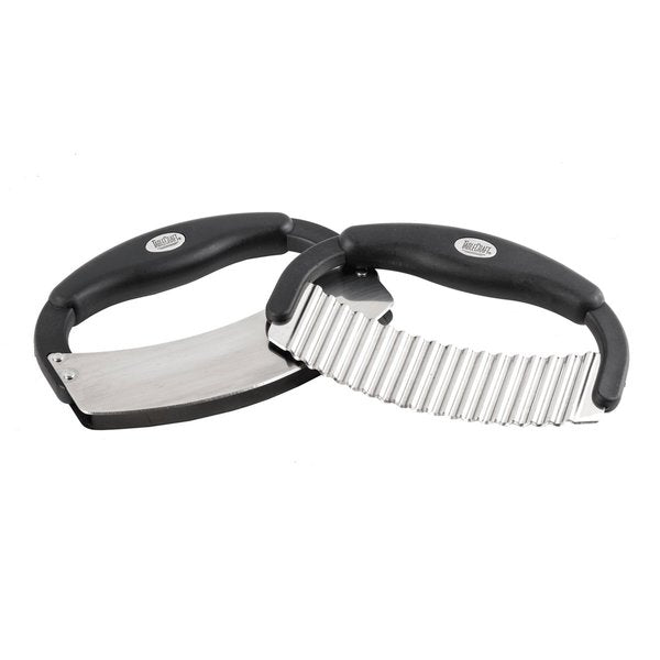 Crinkle Cutter, SS Sngl Blade, Plst Hndl