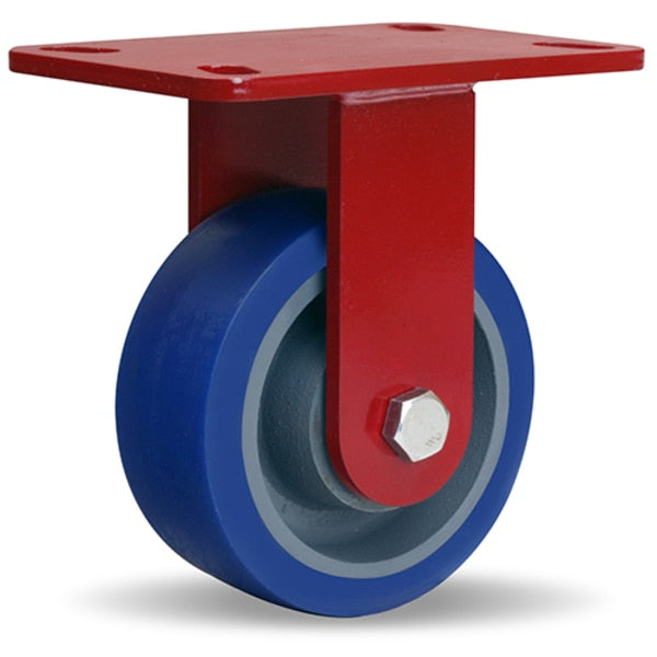 Rigid Caster, Hs 5X2 Poly-Soft