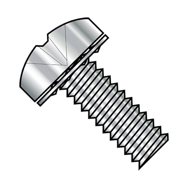 #2-56 x 1/2 in Phillips Pan Machine Screw, Plain Steel, 5000 PK