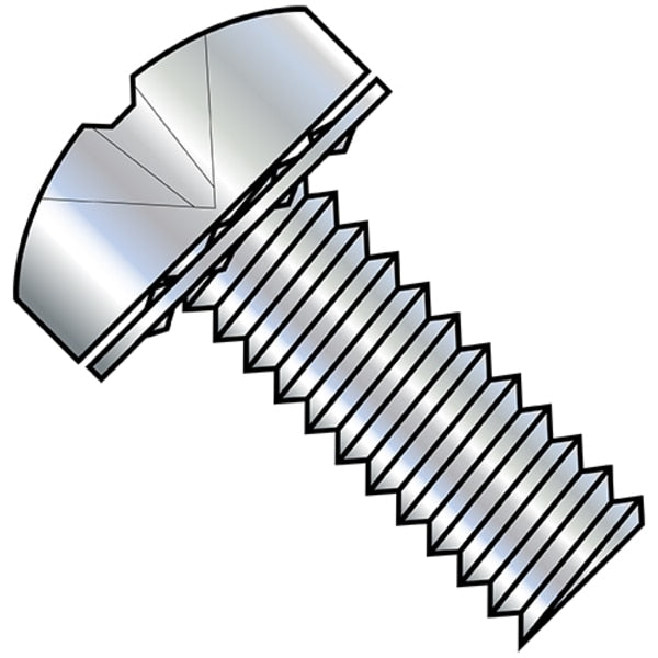 #2-56 x 1/2 in Phillips Pan Machine Screw, Zinc Plated Steel, 10000 PK
