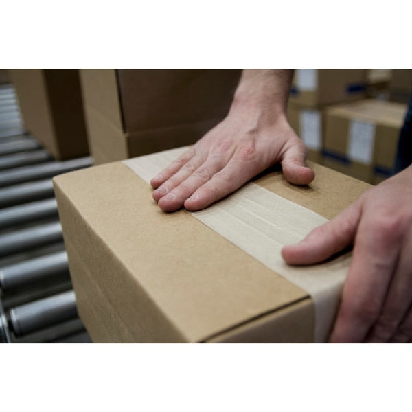 Water-Activated Packaging Tape, Brown, PK8