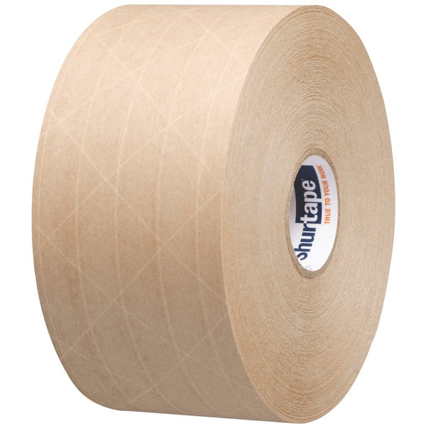 Water-Activated Packaging Tape, Brown, PK8