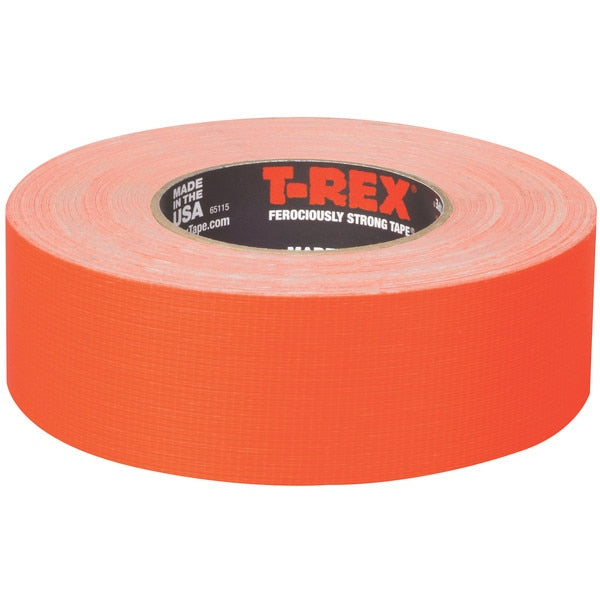 Premium Cloth Tape, Neon Org, 48mmX35Yd