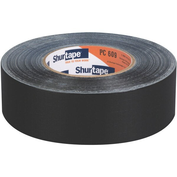 Duct Tape, 55m L, Adhesion 71 oz./in, Black