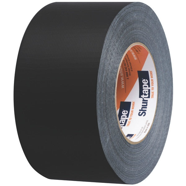 Duct Tape, 72mm x 55m, 10 mil, Black, PK16