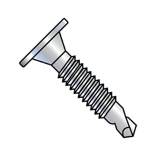 #10-24 x 1 in Phillips Wafer Machine Screw, Zinc Plated Steel, 5000 PK