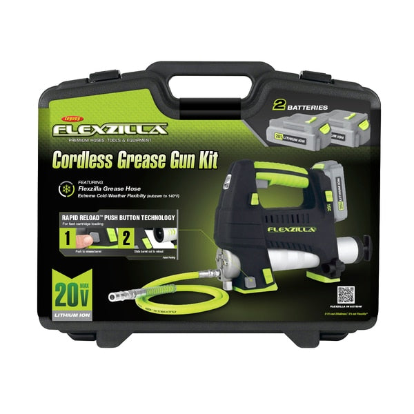 Cordless Grease Gun Kit with 42 Flexibl