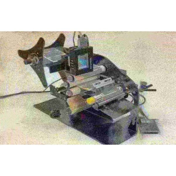 Electric Label Applicator Applying Label