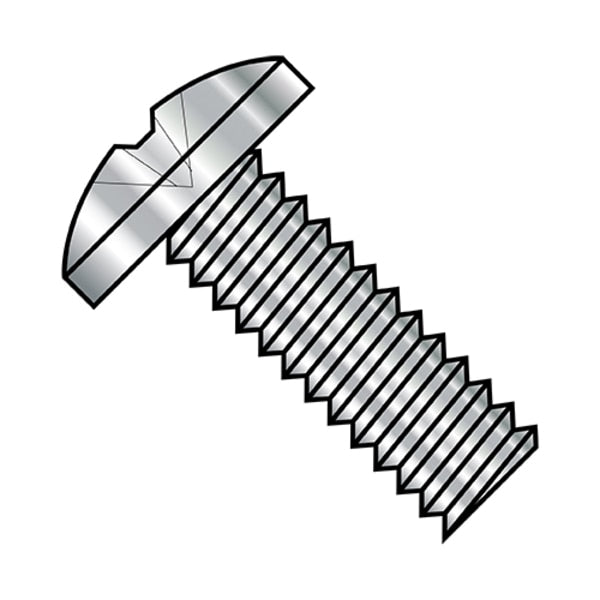 #4-40 x 1/2 in Phillips Binding Machine Screw, Plain Steel, 5000 PK