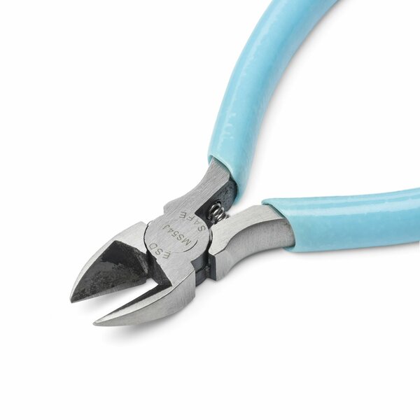 4 in Diagonal Cutting Plier Flush Cut Oval Nose Uninsulated