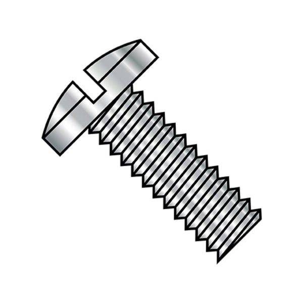 #2-56 x 7/32 in Slotted Binding Machine Screw, Plain Steel, 5000 PK