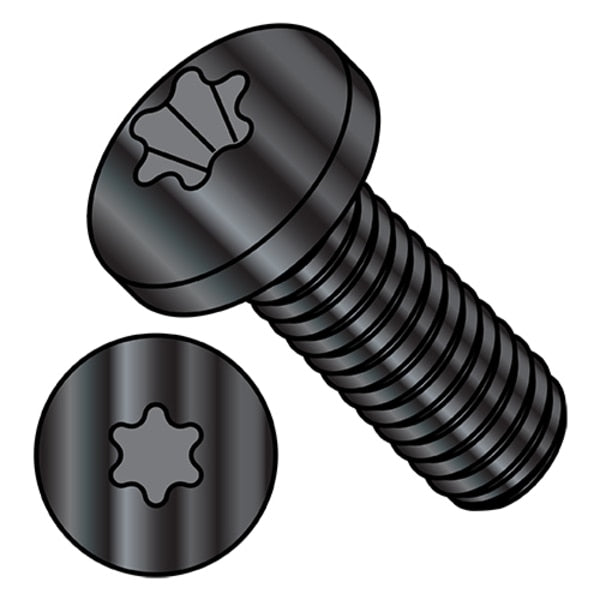 #6-32 x 5/16 in Torx Pan Machine Screw, Black Oxide Stainless Steel, 5000 PK