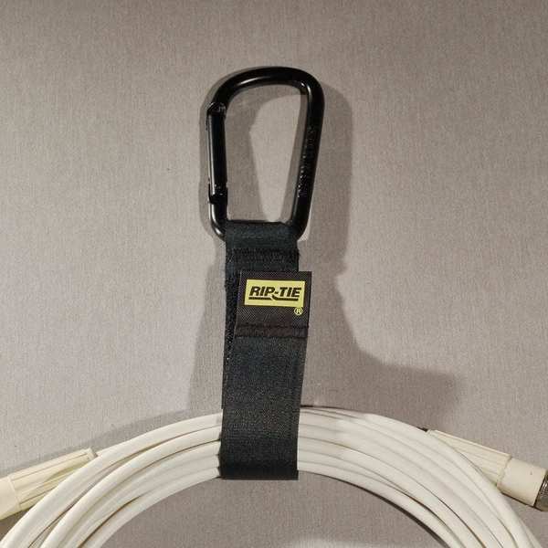 Back-to-Back Strap, No Adhesive, 6 in, 1 in Wd, Grey, 5 PK
