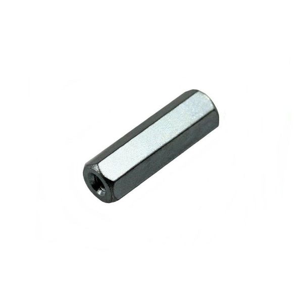 Hex Standoff, M3 Thrd Sz, 8.0 mm L, Brass Zinc Plated, 4.5 mm Hex W