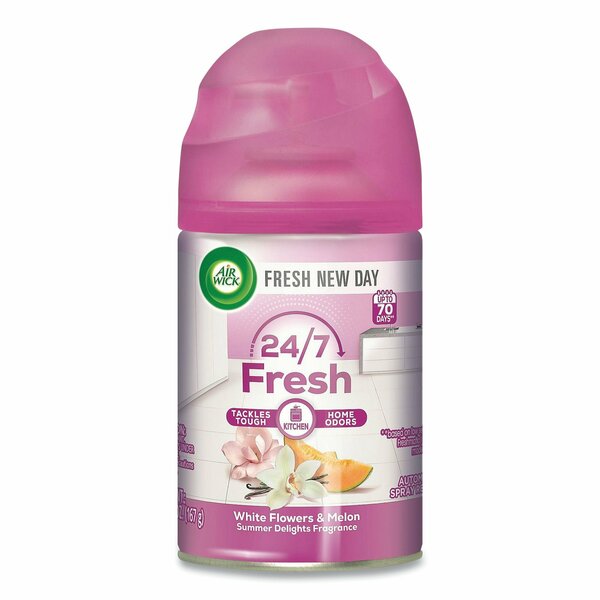 Freshmatic Life Scents Starter Kit, White Flowers and Melon Summer Delights, 5.89 oz Aerosol, PK4