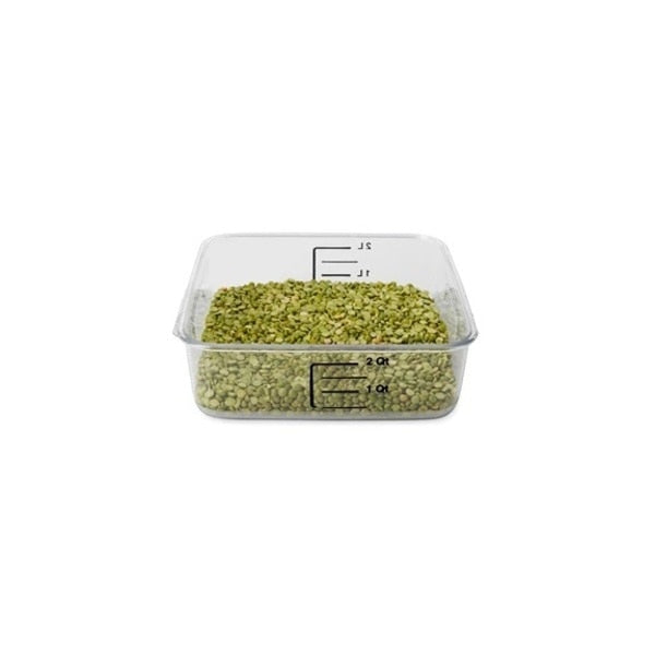 Square Storage Container, 2 qt, Clear