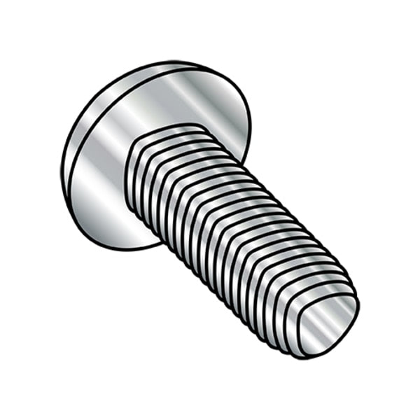 #10-24 x 1 in Phillips Pan Machine Screw, Wax Steel, 1000 PK