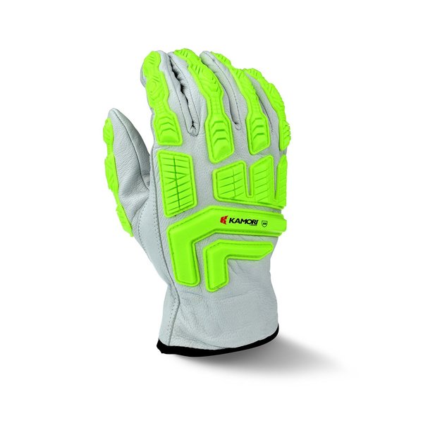 Cut Resistant Impact Gloves, A4 Cut Level, Uncoated, 2XL, 1 PR