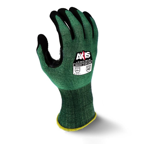 Cut Resistant Coated Gloves, A2 Cut Level, Foam Nitrile, XS, 1 PR
