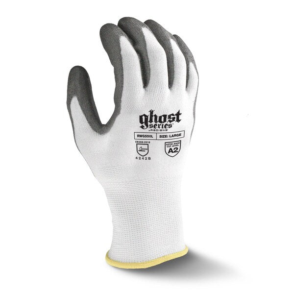 Cut Resistant Coated Gloves, A2 Cut Level, Polyurethane, L, 1 PR