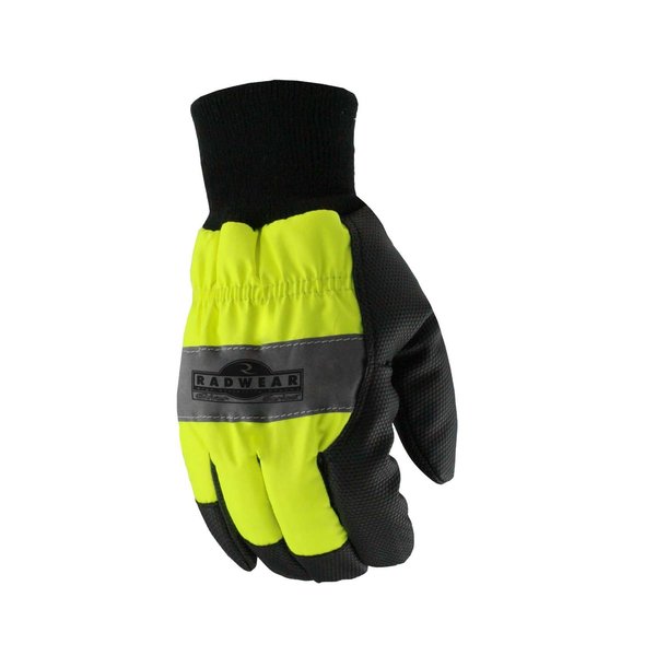 Hi-Vis Cold Protection Gloves, Thermal Lining, XL